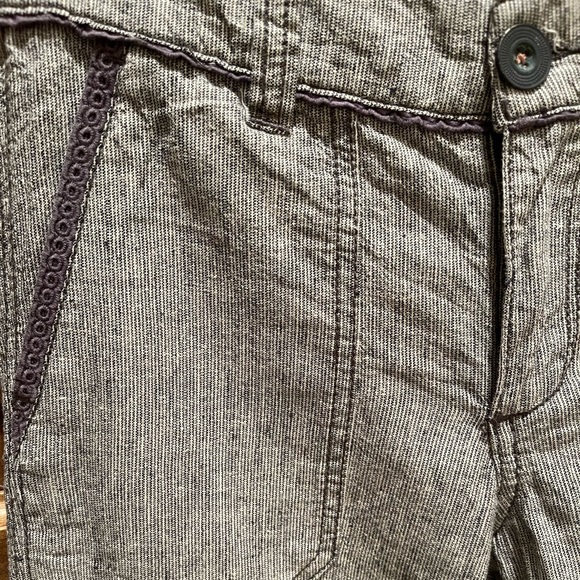 Anthropologie Pilcro Sz 2 Linen striped pants - Picture 6 of 12
